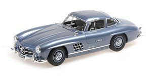 MERCEDES-BENZ 300 SL (W198) BLUE METALLIC 1955 ,1:18 Minichamps 110037220