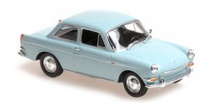 VOLKSWAGEN 1600 1966 LIGHT BLUE 1:43 Minichamps 940055300