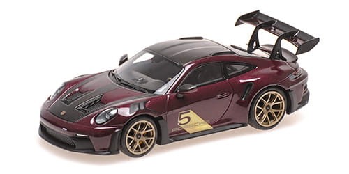 PORSCHE 911 (992) GT3RS 2023 purple gold wheels Minichamps 410062112_1.jpg
