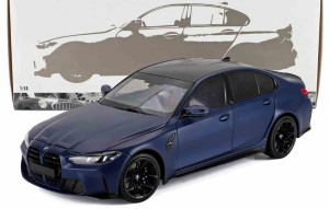 BMW 3-SERIES M3 (G80) MATT BLUE 2024 ,1:18 Minichamps 110020220