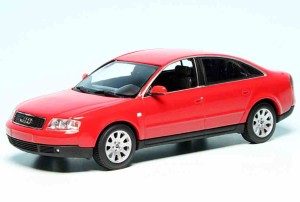 Audi A6  1997 red , 1:43 Minichamps 940017100