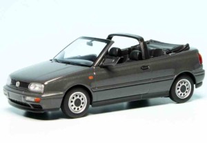 VOLKSWAGEN GOLF CABRIOLET 1997 GREY METALLIC , 1:43 Minichamps 940055531 