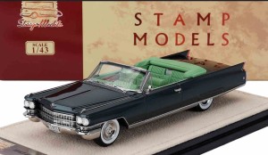 Cadillac Eldorado Biarritz Open roof Brewster green 1963  , 1: 43 Stamp STM63001