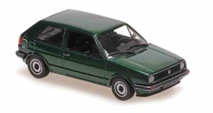 Volkswagen Golf 1985 Green Metallic, 1:43 Minichamps  940054100