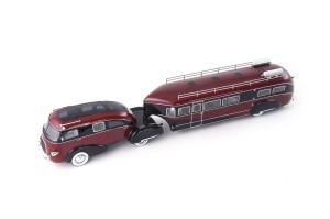 Zephir Land Yacht/ rot-schwarz/ red-black , 1:43 Autocult #09023-1