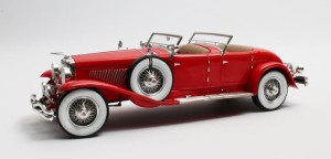 Duesenberg SJ 2583 J-548 Torpedo Pheaton Walker La Grande 1929 (red) ,1:18 Matrix MXL0406-012