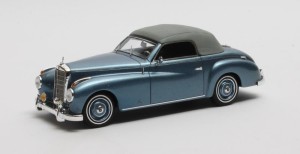 Mercedes-Benz 220A W187 Cabriolet Wendler Closed 1952 (metallic blue),1:43 Matrix MX41302-222 