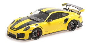 Porsche 911 GT2RS (991.2) 2019 yellow w/ Weissach package w/ black wheels 